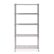 Polcrendszer, fém, 5 polc, 200x90x35 cm, ALBA Polcrendszer, fém, 5 polc, 200x90x35 cm, ALBA