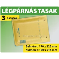 LÉGPÁRNÁS TASAK BARNA W3 BORÍTÉK C/13 1000 DARAB LÉGPÁRNÁS TASAK BARNA W3 BORÍTÉK C/13 1000 DARAB