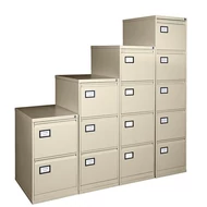 Függőmappatároló fémszekrény, 3 fiókos, , bézs