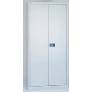 Fémszekrény, kétajtós, polcos, , szürke