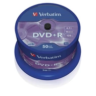 DVD+R lemez, AZO, 4,7GB, 16x, hengeren, VERBATIM