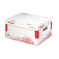 Archiváló konténer, S méret, újrahasznosított karton, ESSELTE "Speedbox", fehér