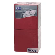 Szalvéta, 1/4 hajtogatott, 2 rétegű, 24x24 cm, TORK "Advanced", bordó