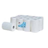 Kéztörlő, tekercses, 2 rétegű, fehér, 255 lap, "Optimum"