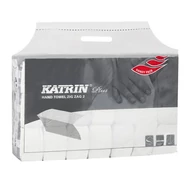 Kéztörlő, Z hajtogatott, 2 rétegű, KATRIN, hófehér