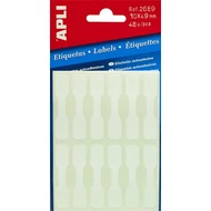 Etikett, 10x49 mm, kézzel írható, ékszerekhez, APLI, 48 etikett/csomag Etikett, 10x49 mm, kézzel írható, ékszerekhez, APLI, 48 etikett/csomag