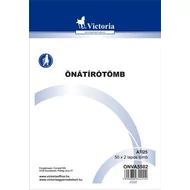 Önátírótömb, A5, 50x2 lap