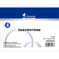 Önátírótömb, A6, 50x2 lap