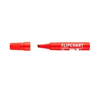 Flipchart marker, 1-4 mm, vágott, ICO "Artip 12", piros