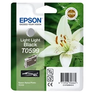 T05994010 Tintapatron StylusPhoto R2400 nyomtatóhoz, EPSON világos világos fekete, 13ml (eredeti)