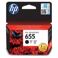 CZ109E Tintapatron Deskjet Ink Advantage 3520 sor nyomtatókhoz, HP 655 fekete, 550 oldal (eredeti)