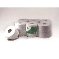 Toalettpapír, 2 rétegű, 180 m, 23 cm átmérő, "Jumbo", fehér