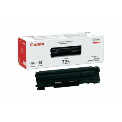 CANON CRG-725 Lézertoner i-SENSYS LBP 6000 nyomtatóhoz, fekete, 1,6k