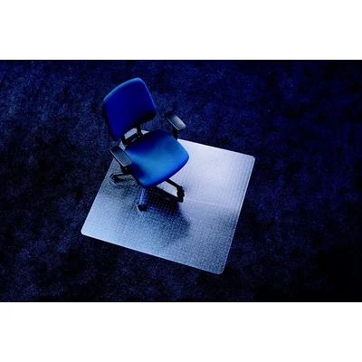 Székalátét, szőnyegre, E forma, 90x120 cm, "Ecoblue"