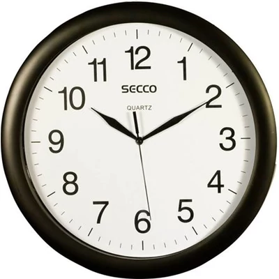 Falióra, 32 cm,  SECCO, fekete keretes