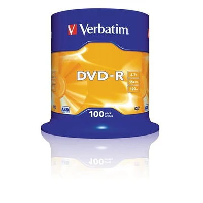 DVD-R lemez, AZO, 4,7GB, 16x, hengeren, VERBATIM