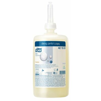 Folyékony szappan, 1 l, S1 rendszer, TORK "Dispenser Soap Liquid Mild", enyhén illatosított