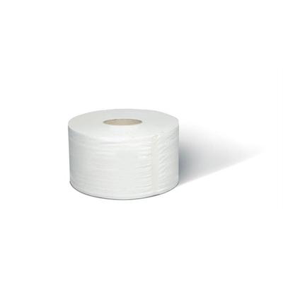 Toalettpapír, T2 rendszer, 1 rétegű, 19 cm átmérő, TORK "Universal mini jumbo", törtfehér