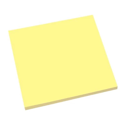 Öntapadó jegyzettömb, elektrosztatikus, 100x100 mm, 100 lap, SIGEL, sárga