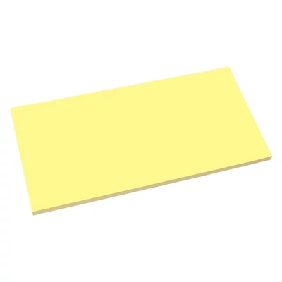 Öntapadó jegyzettömb, elektrosztatikus, 100x200 mm, 100 lap, SIGEL, sárga
