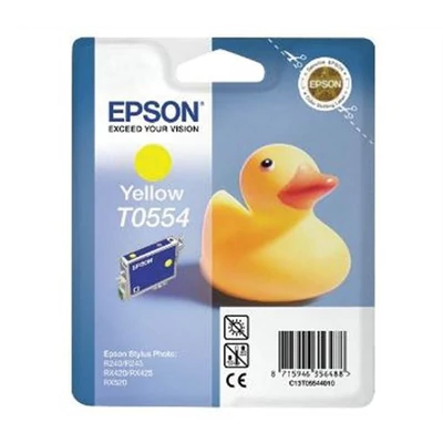 T05544010 Tintapatron StylusPhoto R240, R245, RX420 nyomtatókhoz, EPSON sárga, 8ml (eredeti)