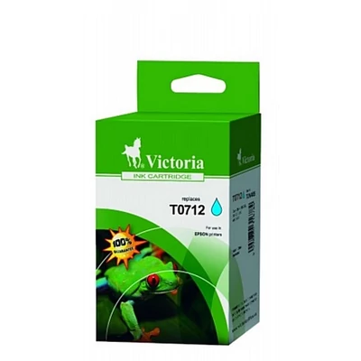 T0712 Tintapatron Stylus D78, D92, D120 nyomtatókhoz, VICTORIA kék, 5,5ml (kompatibilis)