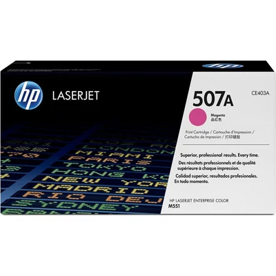 CE403A Lézertoner LaserJet M551 nyomtatóhoz, HP 507A vörös, 6k (eredeti)