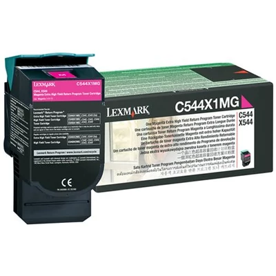 544X1MG Lézertoner C544, X544 nyomtatókhoz, LEXMARK vörös, 4k (return) (eredeti)