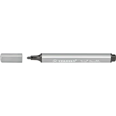 Filctoll, 1,5-2 mm, rugós hegy, STABILO "Trio Scribbi", elefánt szűrke