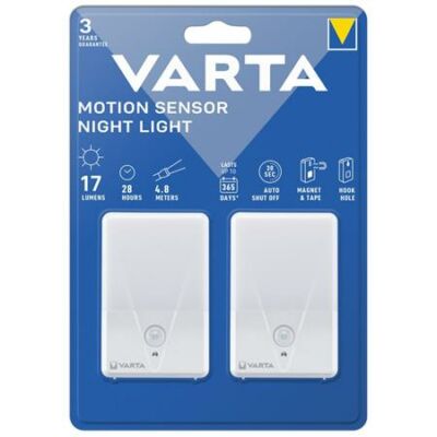Éjjeli lámpa, LED, 2 db, VARTA "Motion Sensor Night"