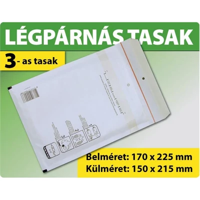 LÉGPÁRNÁS TASAK FEHÉR W3 BORÍTÉK C/13 10000 DARAB