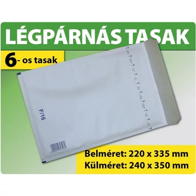 LÉGPÁRNÁS TASAK FEHÉR W6 BORÍTÉK F/16 10000 DARAB